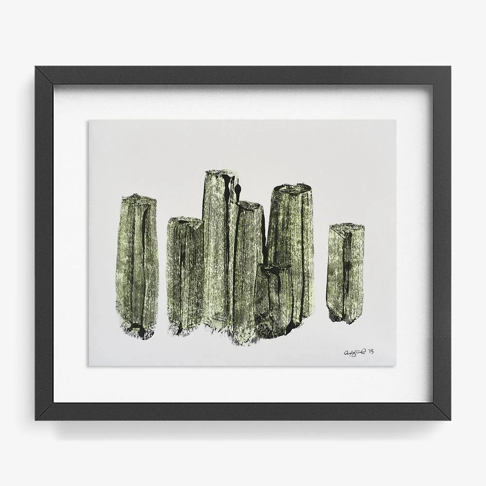 Basalt Column Cluster in Yellow - Image 5
