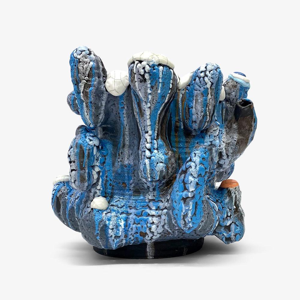 Cave Vessel: Blue Ice/White Lip - Image 3