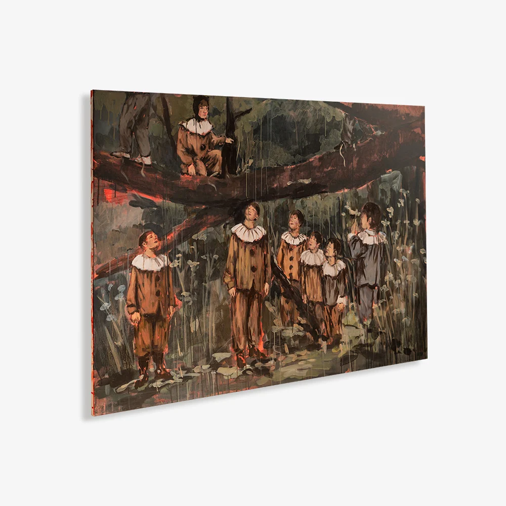 Children Around the Fallen Tree - Image 4