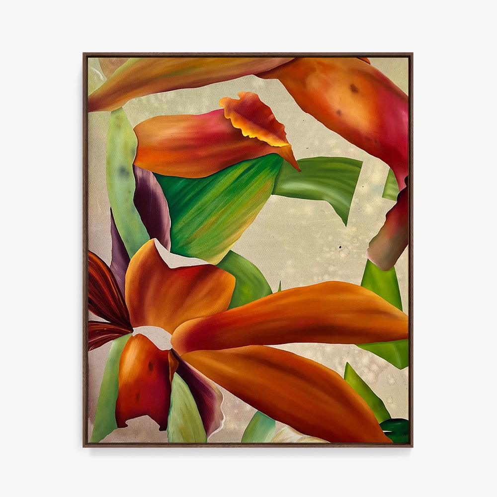 gold on lilies