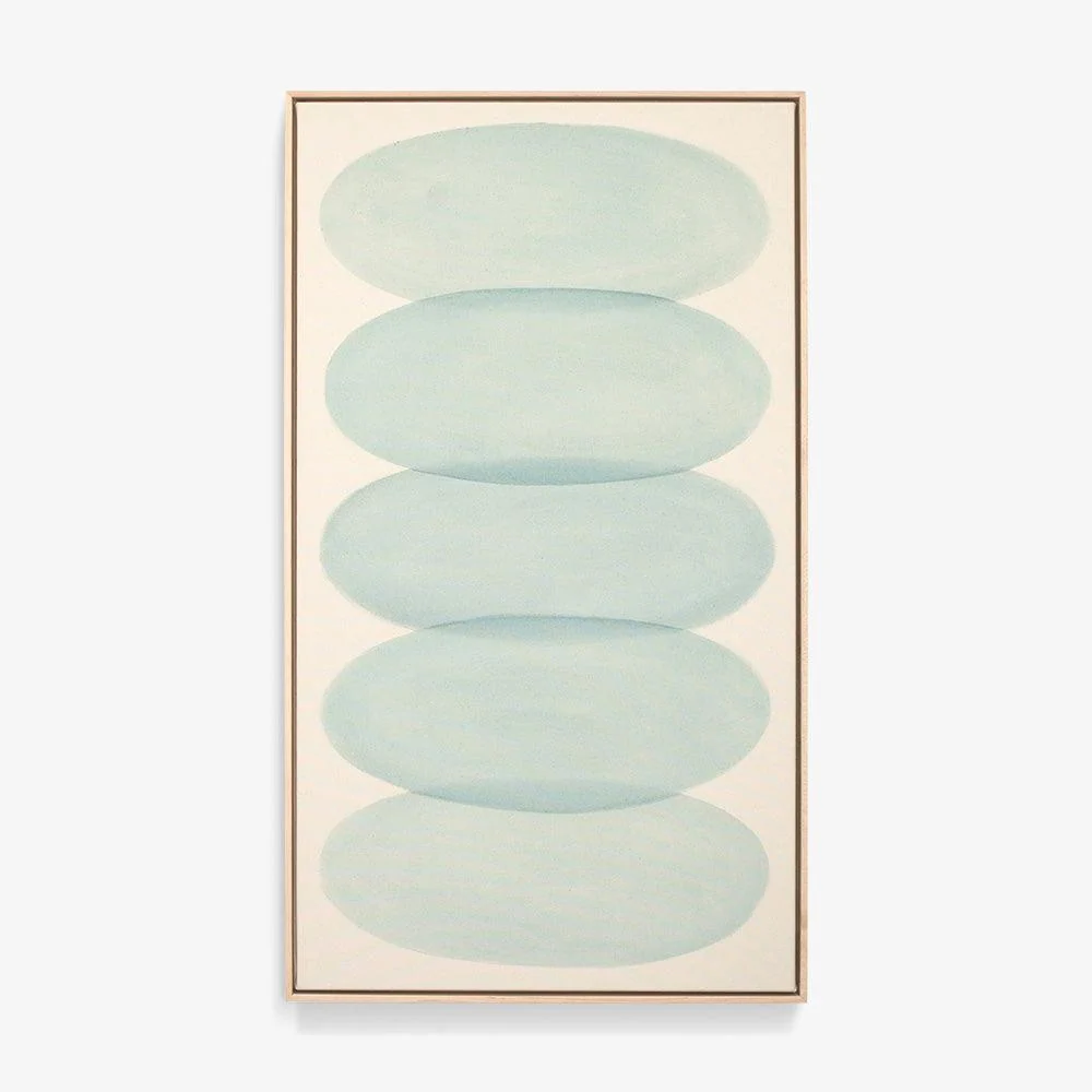 Ovals in Light Aqua n.2