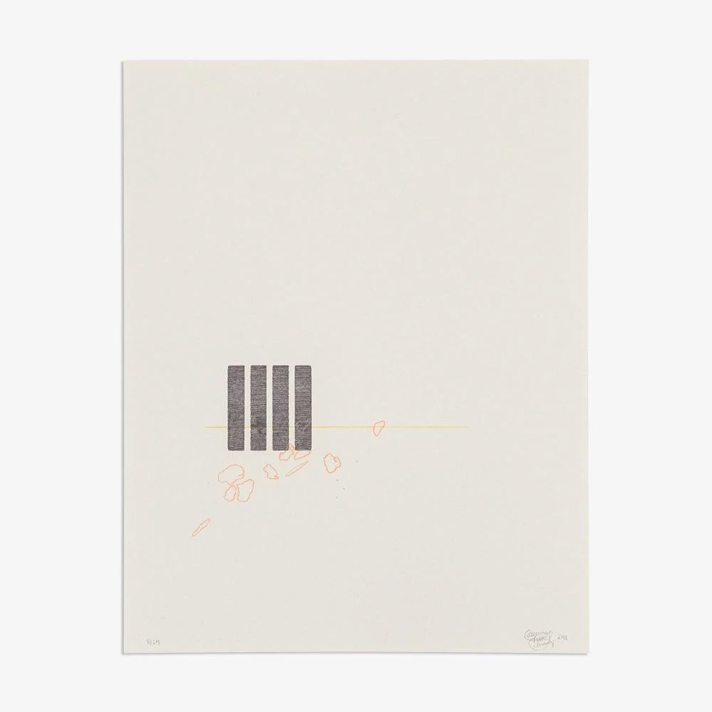 Subtle Rhythms #1 (gray speckled toned paper) - Image 5