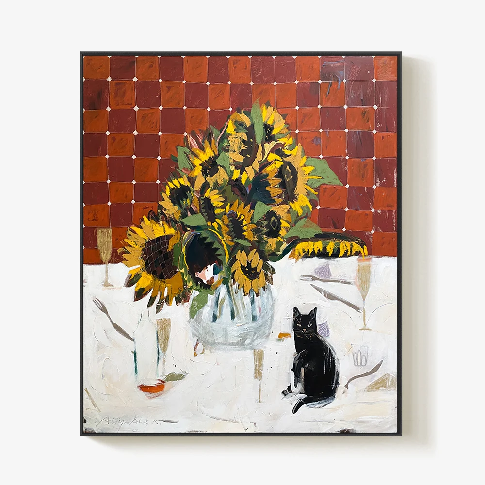 Sunflowers And The Cat - Image 10