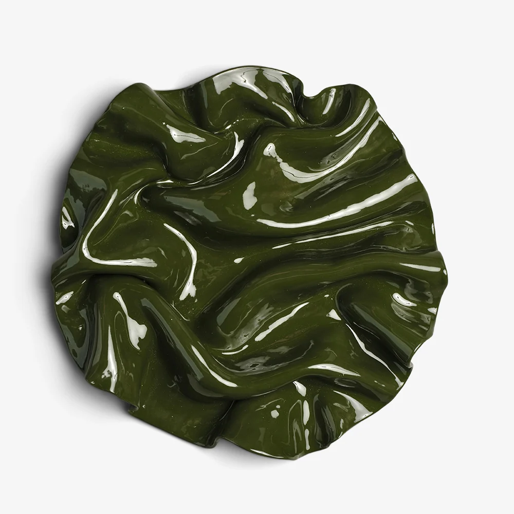 Wave Wall Sculpture (Moss Round) - Image 4
