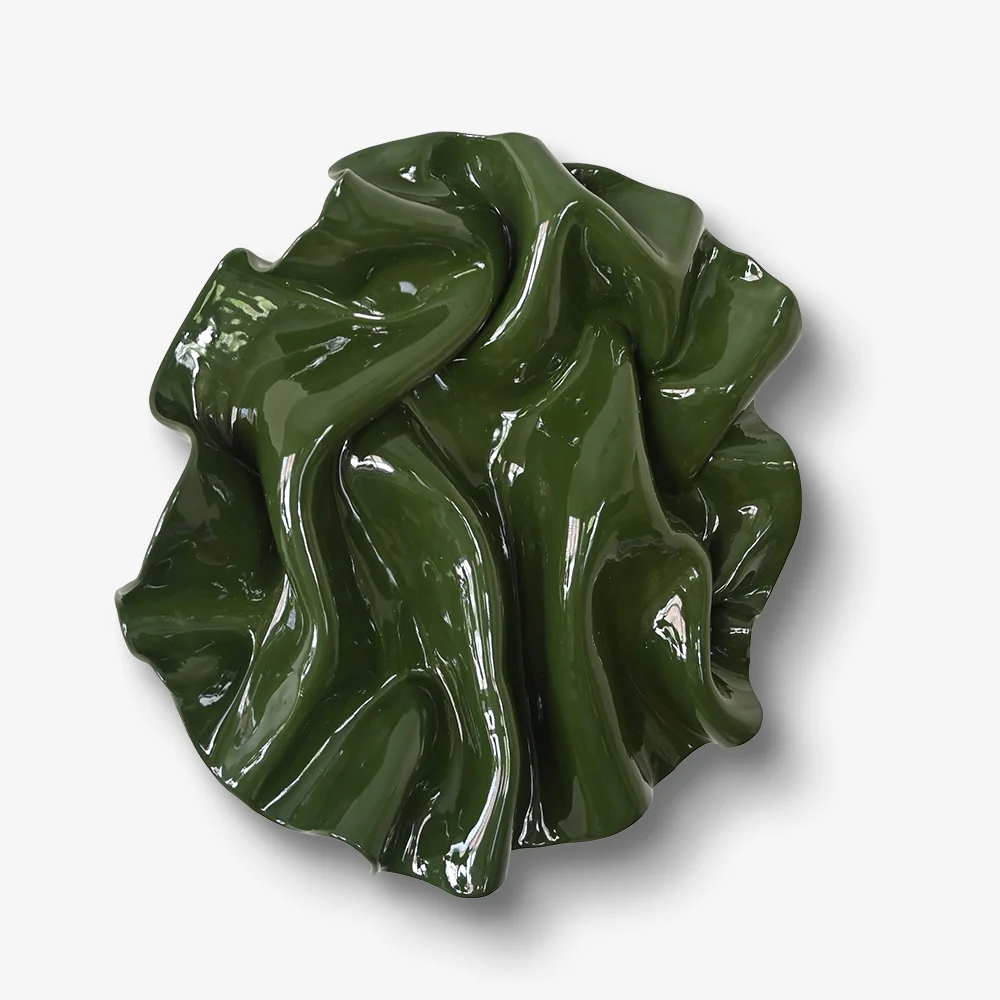 Wave Wall Sculpture (Moss Round) - Image 5